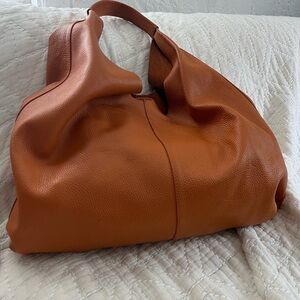 Kurt Geiger Orange Leather Hobo Bag used
